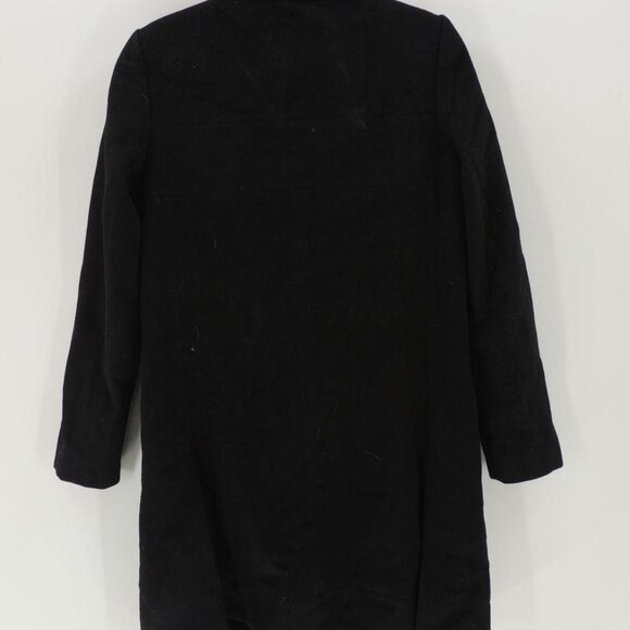 Fendi Men's Black Solid Wool Cashmere Blend Italy Tailored Coat Size 42 - Picture 2 of 12